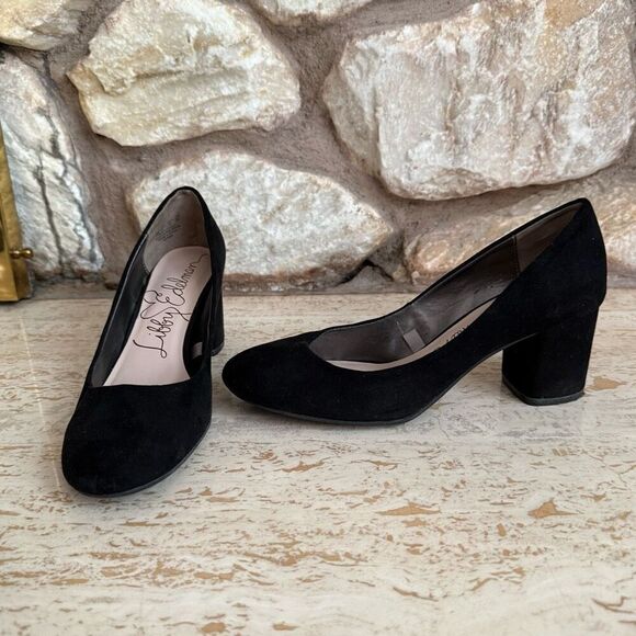 Sam & Libby block heel black pumps size 8 - Picture 11 of 12